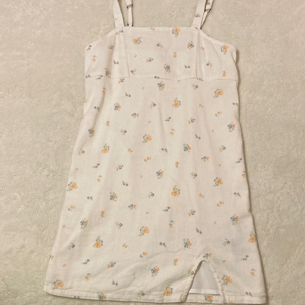 Abercrombie Kids White Floral Casual Dress